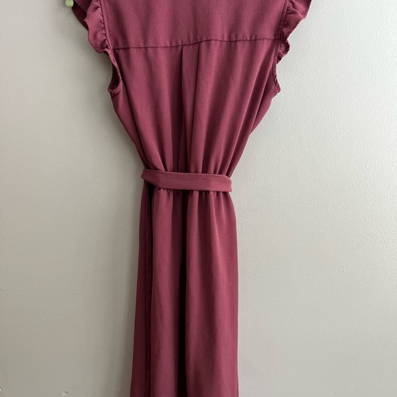 Mauve sleeveless midi dress - Picture 3 of 3